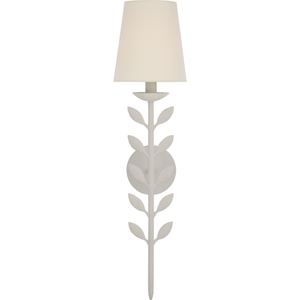 Avery Leaf Sconce - Plaster White 